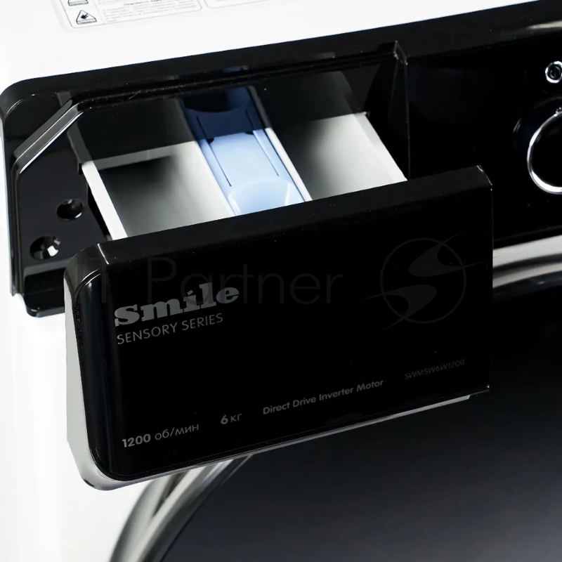 Стиральная машина SMILE SWMSW6W1200 белый/черный