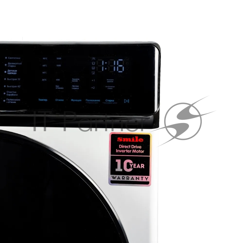 Стиральная машина SMILE SWMSW6W1200 белый/черный