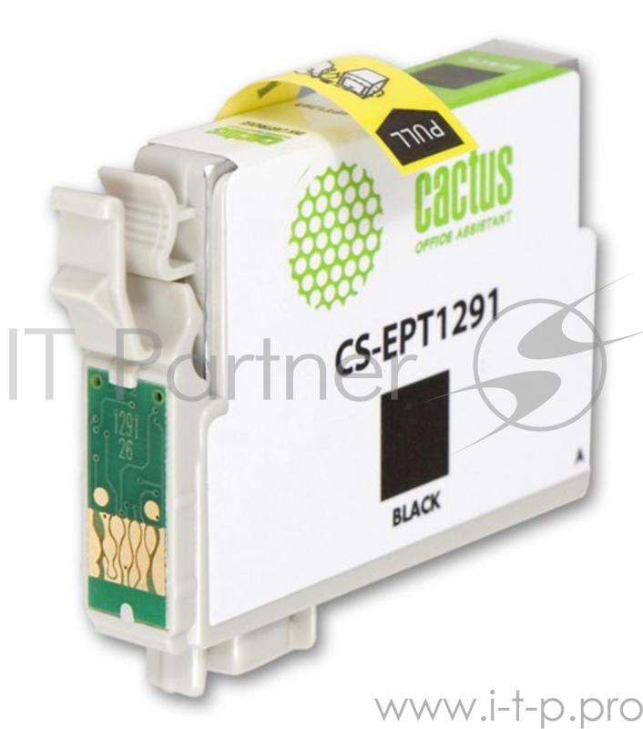 Картридж струйный Cactus CS-EPT1291 черный для Epson Stylus Office B42/BX305/BX305F (15ml)