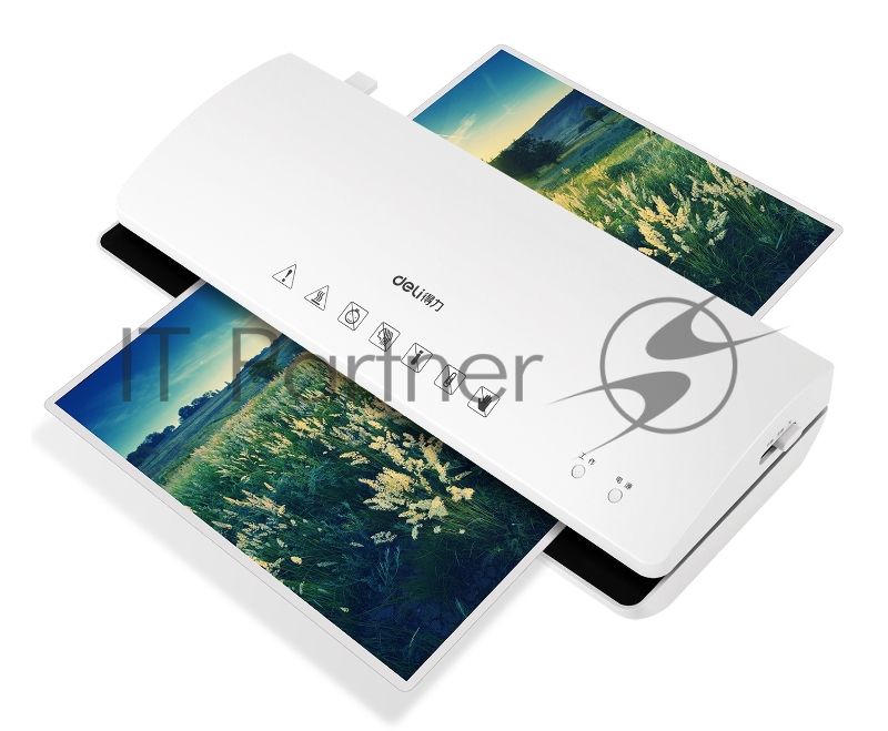 Ламинатор Deli Film width: A4Laminate speed: 250mm/min Film range: 70-125mic Thickness: about 3min