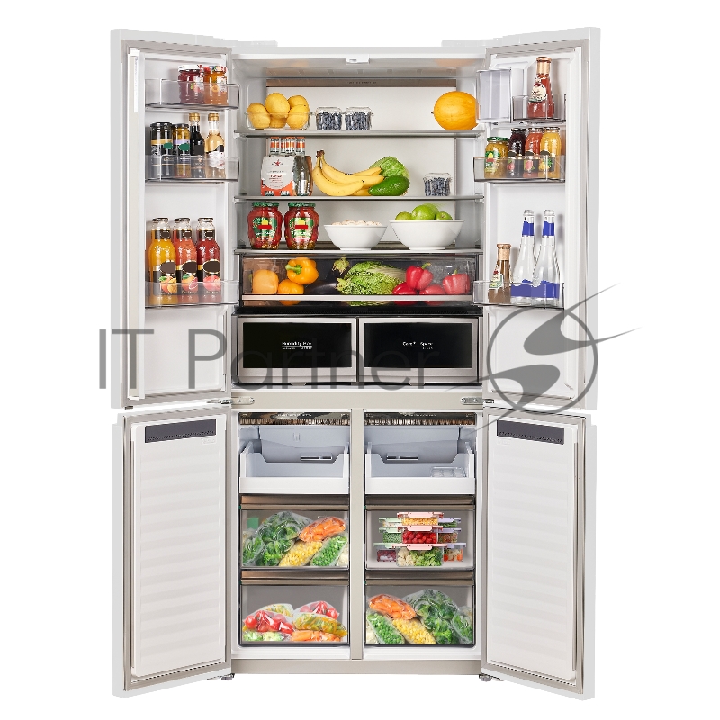 Холодильник с инвертором MAUNFELD MFF190NFDPW