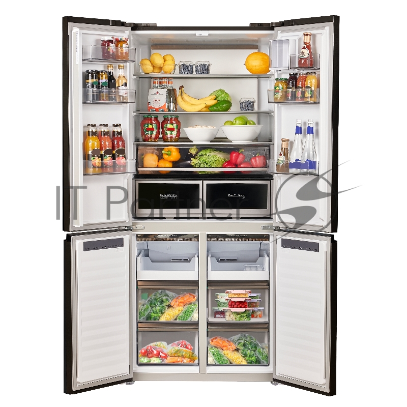 Холодильник с инвертором MAUNFELD MFF190NFDBG