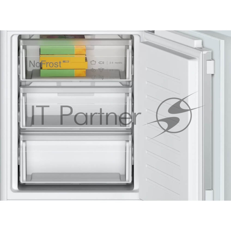 Serie 4, Встраиваемый холодильник, техника плоских шарниров, SN-ST, Объем 260 (184+76)л, NoFrost,LED-освещение, SuperFreeze, VitaFresh XXL
