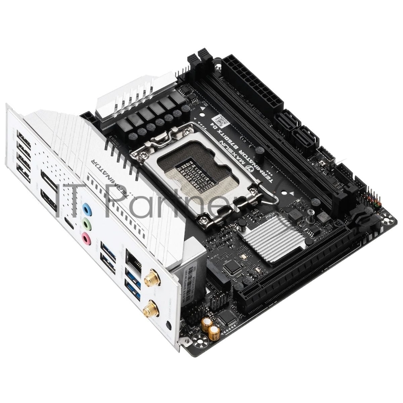 Материнская плата Maxsun MS-Terminator B760ITX D4 WIFI B760 LGA1700 2xDDR4 1xPCIEx16 2xM.2 1*TypeC(20Gpbs) 1*TypeC(5Gpbs) 6xUSB3.2Gen1 6xUSB2.0 4xSATA3.0 2.5G DP HDMI ITX RTL