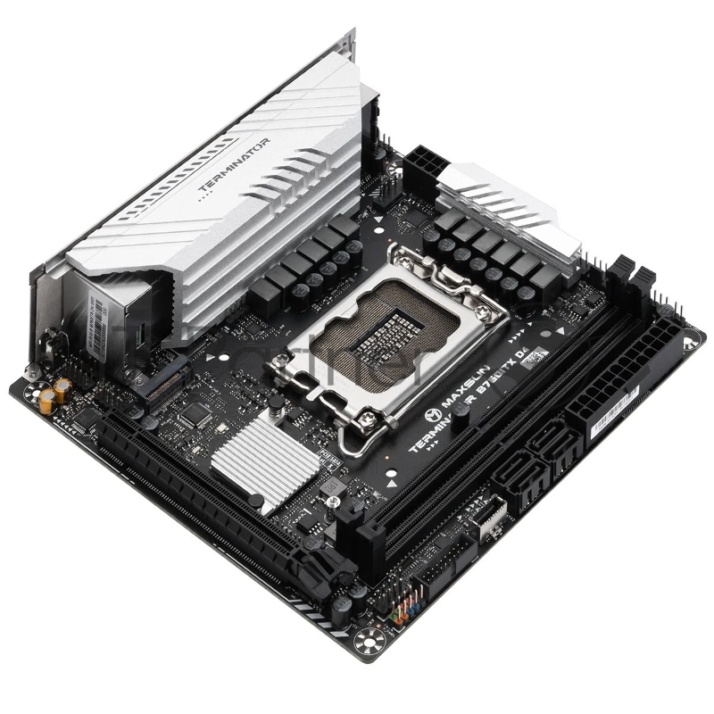 Материнская плата Maxsun MS-Terminator B760ITX D4 WIFI B760 LGA1700 2xDDR4 1xPCIEx16 2xM.2 1*TypeC(20Gpbs) 1*TypeC(5Gpbs) 6xUSB3.2Gen1 6xUSB2.0 4xSATA3.0 2.5G DP HDMI ITX RTL