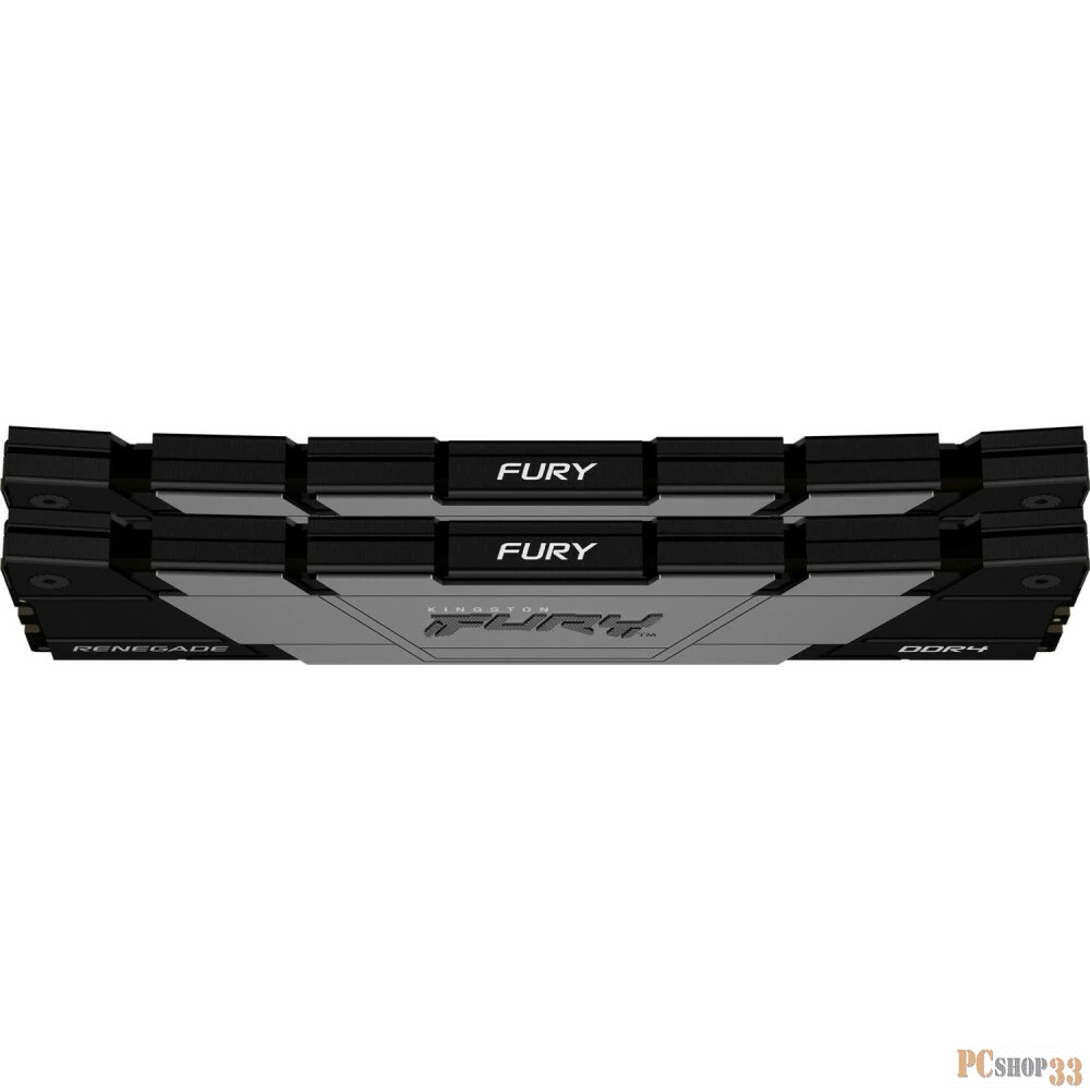 Память оперативная/ Kingston 32GB 4000MT/s DDR4 CL19 DIMM (Kit of 2) 1Gx8 FURY Renegade Black