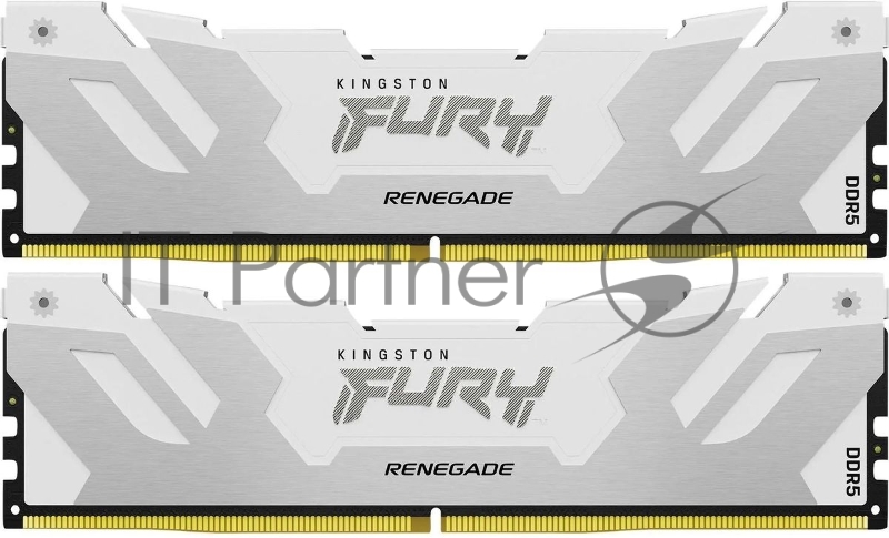 Память оперативная/ Kingston 32GB 6400MT/s DDR5 CL32 DIMM (Kit of 2) FURY Renegade White XMP