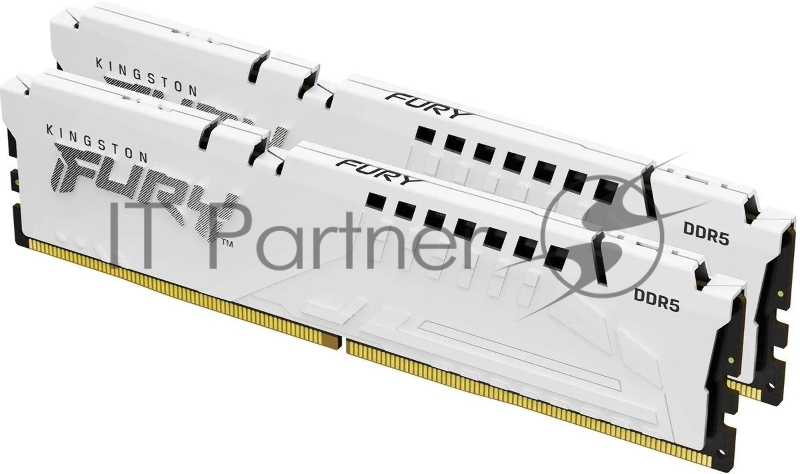 Память оперативная/ Kingston 64GB 6000MT/s DDR5 CL40 DIMM (Kit of 2) FURY Beast White XMP