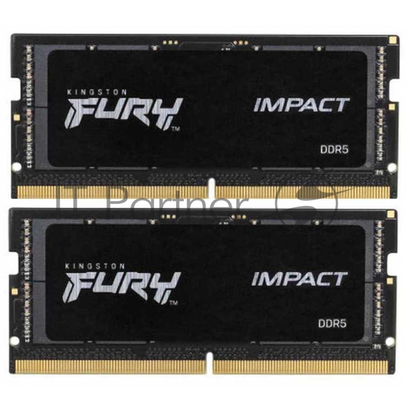 Память оперативная/ Kingston 64GB 4800MT/s DDR5 CL38 SODIMM (Kit of 2) FURY Impact PnP