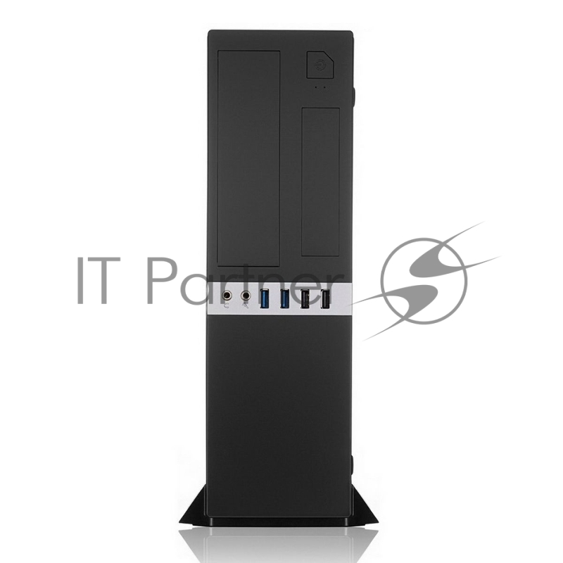 Корпус Foxline FL-203-GT-300 mATX case black, w/PSU TFX 300W 80+ bronze, w/2xUSB2.0+2xUSB3.0, w/pwr cord, w/ 8cm FAN