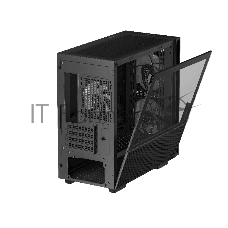 Корпус ПК без блока питания/ Deepcool Case CH360, 1xUSB3.0, 1xType-C, 2x140 ARGB fan, 1x120ARGB fan, mATX, Black