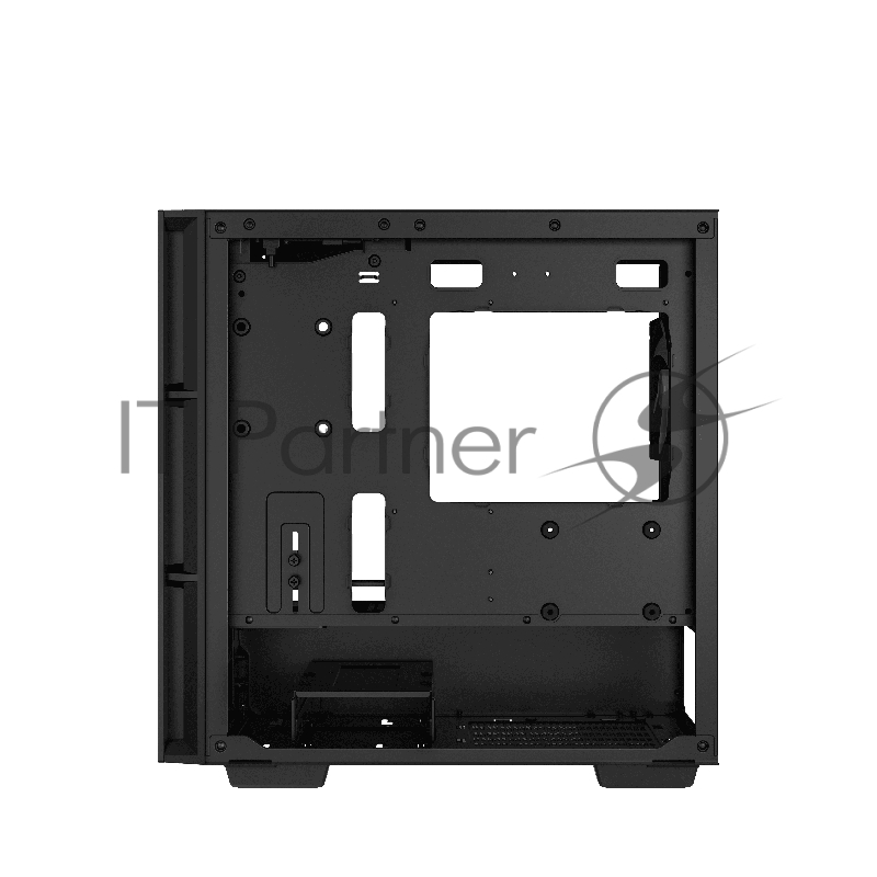 Корпус ПК без блока питания/ Deepcool Case CH360, 1xUSB3.0, 1xType-C, 2x140 ARGB fan, 1x120ARGB fan, mATX, Black