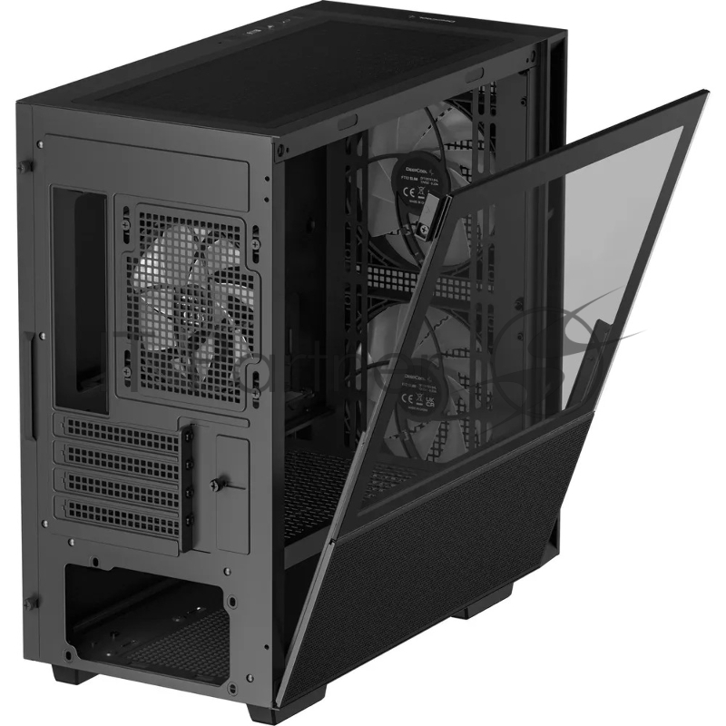 Корпус ПК без блока питания/ Deepcool Case CH360, 1xUSB3.0, 1xType-C, 2x140 ARGB fan, 1x120ARGB fan, mATX, Black