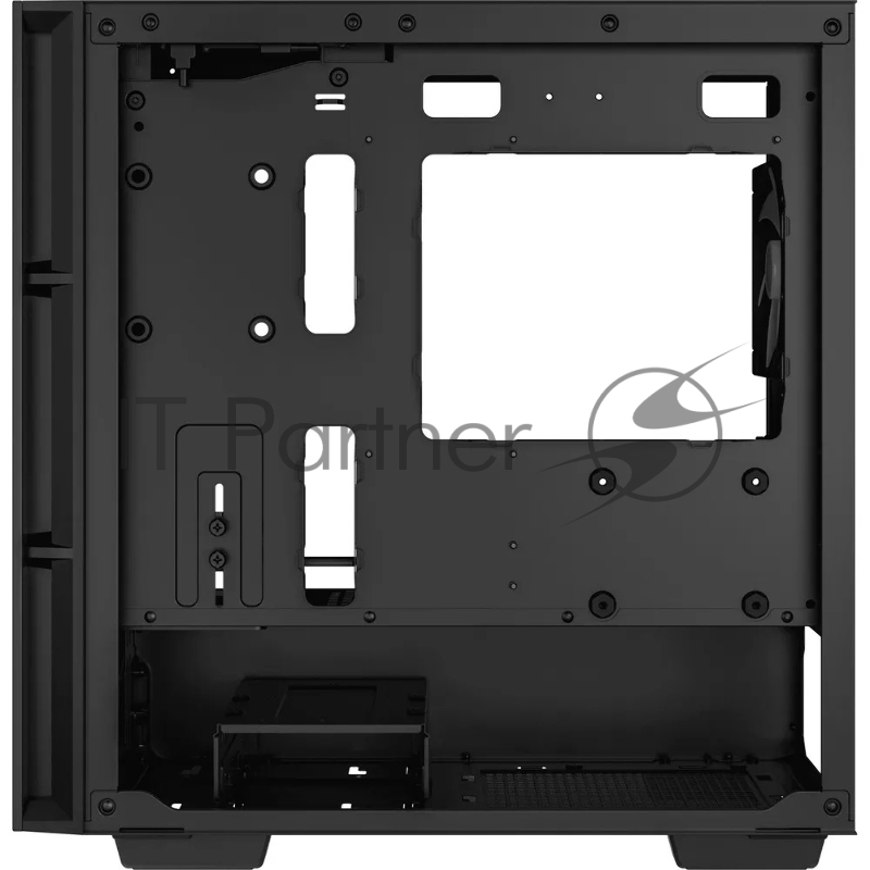 Корпус ПК без блока питания/ Deepcool Case CH360, 1xUSB3.0, 1xType-C, 2x140 ARGB fan, 1x120ARGB fan, mATX, Black