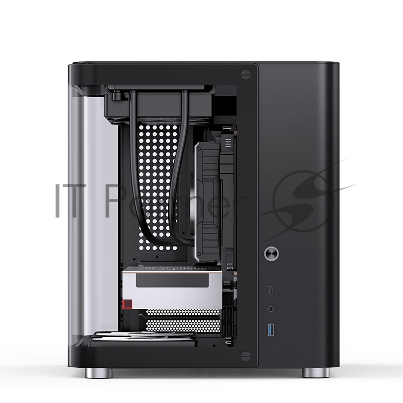 Корпус без блока питания/ Корпус JONSBO TK-1 Black 2.0 MATX без БП, mini-ITX, micro-ATX, черный