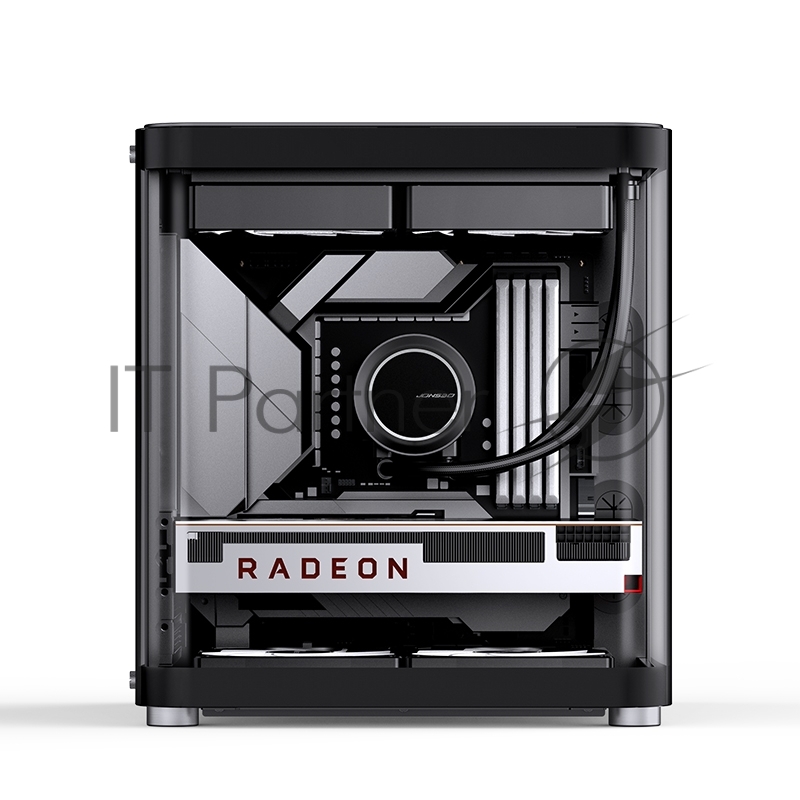 Корпус без блока питания/ Корпус JONSBO TK-1 Black 2.0 MATX без БП, mini-ITX, micro-ATX, черный