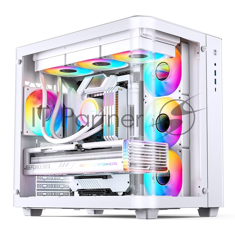 Корпус без блока питания/ Корпус JONSBO TK-3 White ATX без БП, mini-ITX, micro-ATX, белый