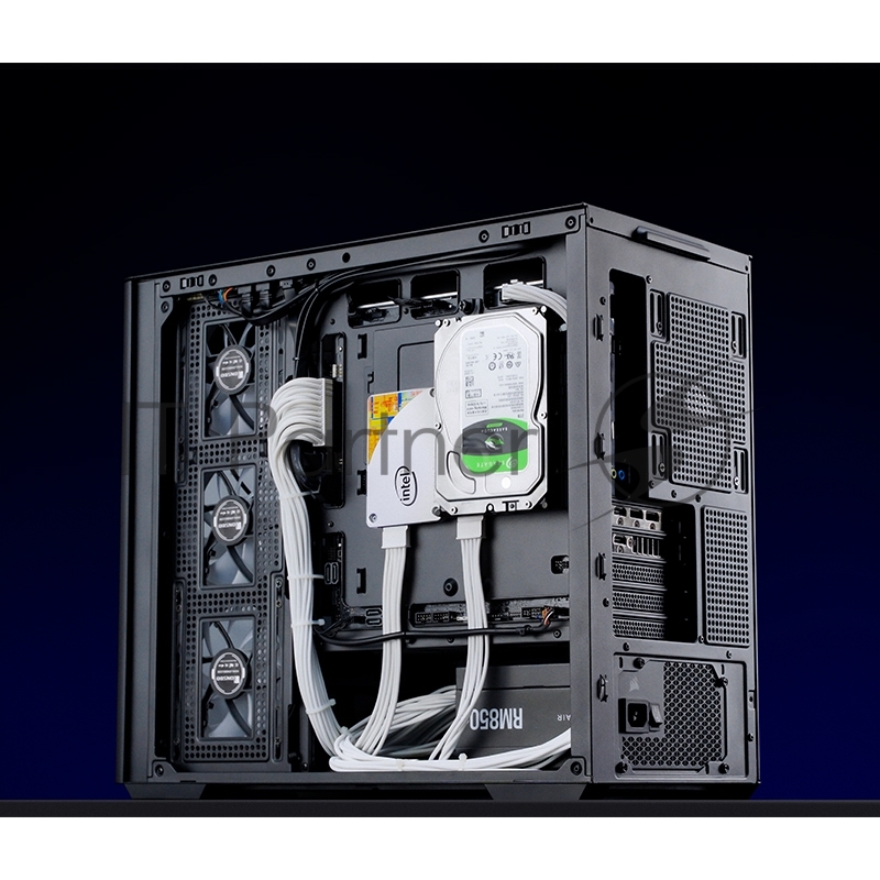 Корпус без блока питания/ Корпус JONSBO D300 Black MATX без БП, боковая панель из закаленного стекла, mini-ITX, micro-ATX, черный