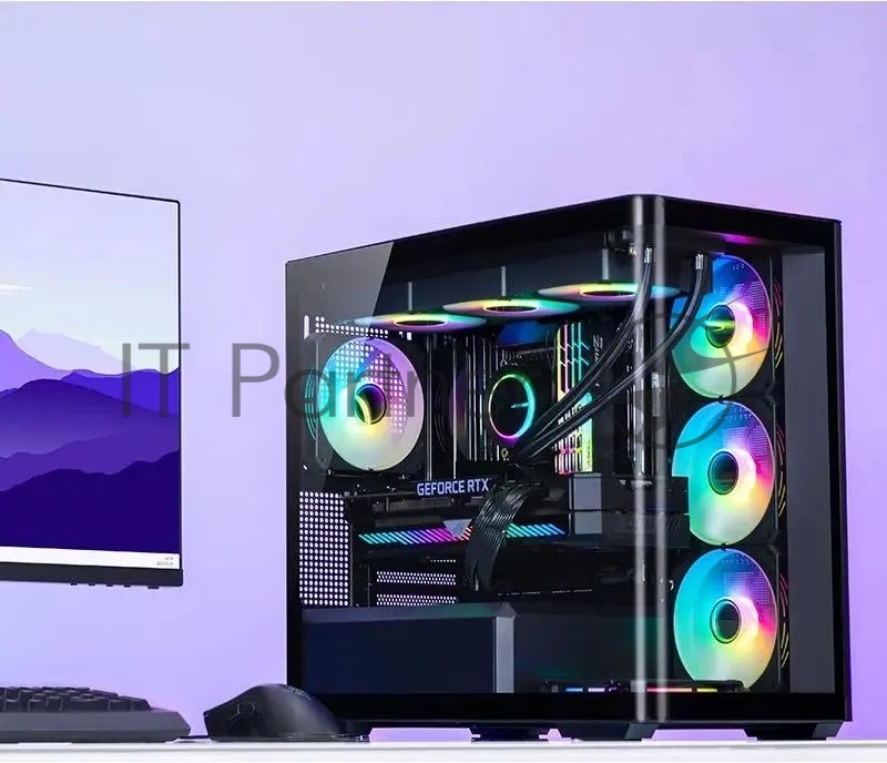 Корпус без блока питания/ Корпус JONSBO D300 Black MATX без БП, боковая панель из закаленного стекла, mini-ITX, micro-ATX, черный