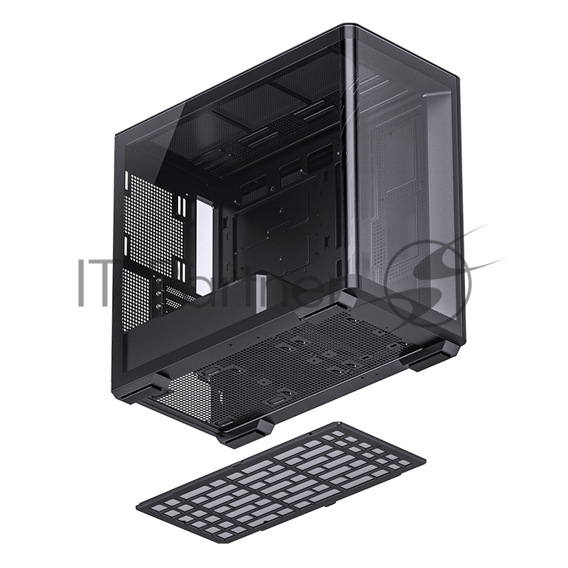 Корпус без блока питания/ Корпус JONSBO D300 Black MATX без БП, боковая панель из закаленного стекла, mini-ITX, micro-ATX, черный