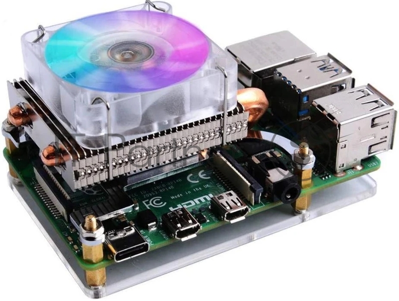 Вентилятор для процессора Raspberry Pi RPI-LPCOOL Ice Tower CPU for Raspberry Pi, Low Profile