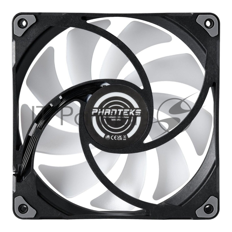 Комплект вентиляторов (3шт.) PHANTEKS M25 DRGB Black 140x140x25мм (PWM, 20шт./кор, 500-1800 об/мин, 36.57dBa)