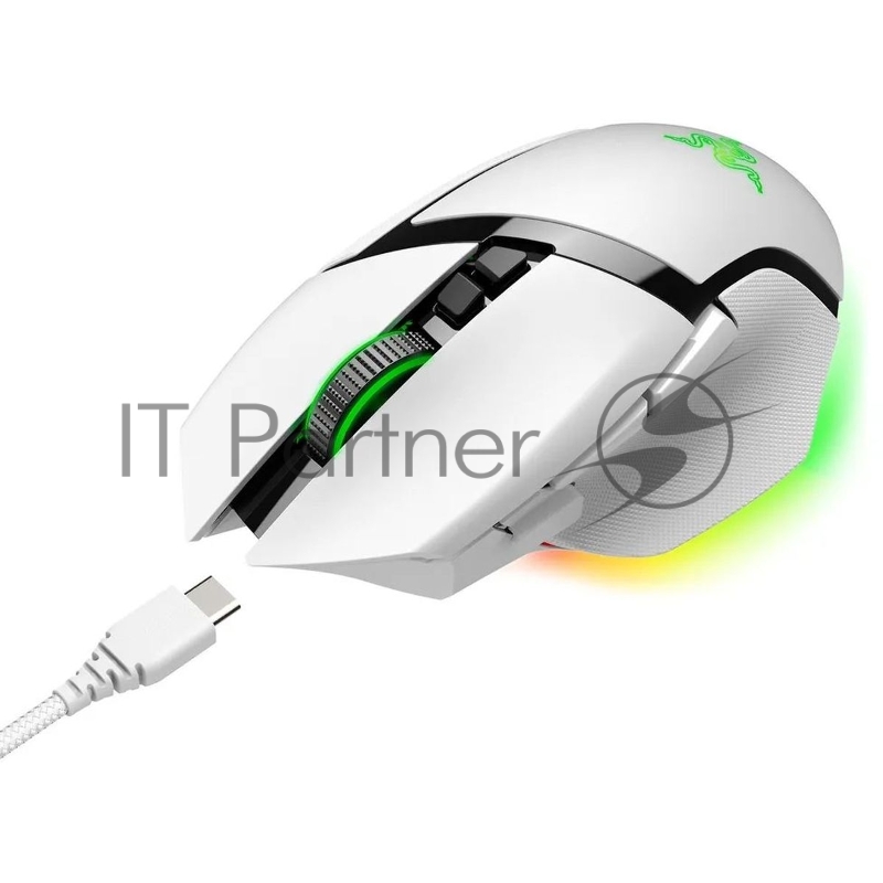 Мышь беспроводная/проводная Razer Basilisk V3 Pro 35K белый, 35000 dpi, радиоканал, Bluetooth, USB, кнопки - 11