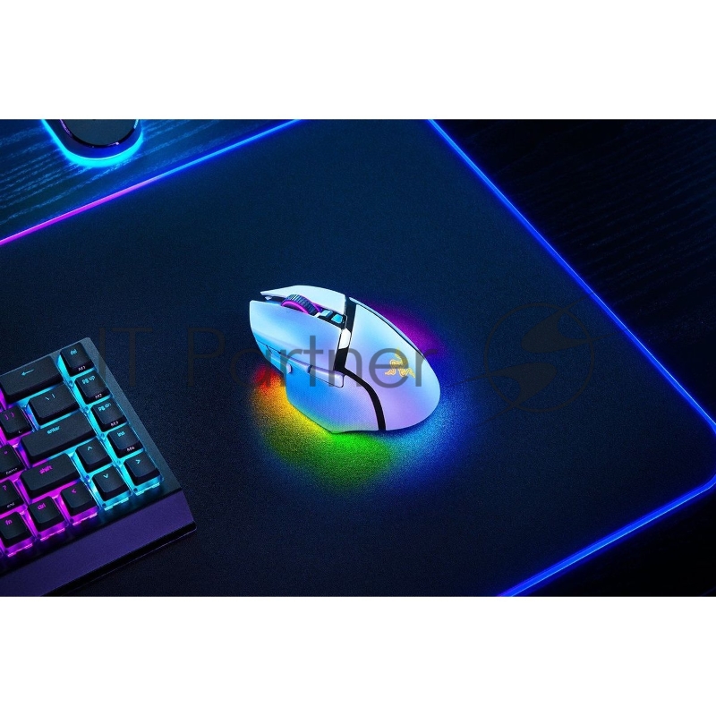 Мышь беспроводная/проводная Razer Basilisk V3 Pro 35K белый, 35000 dpi, радиоканал, Bluetooth, USB, кнопки - 11