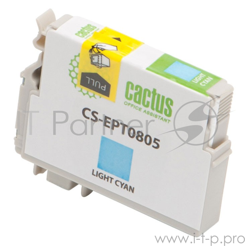Картридж струйный Cactus CS-EPT0805 светло-голубой для Epson Stylus Photo P50/PX650/PX660/PX700/PX70