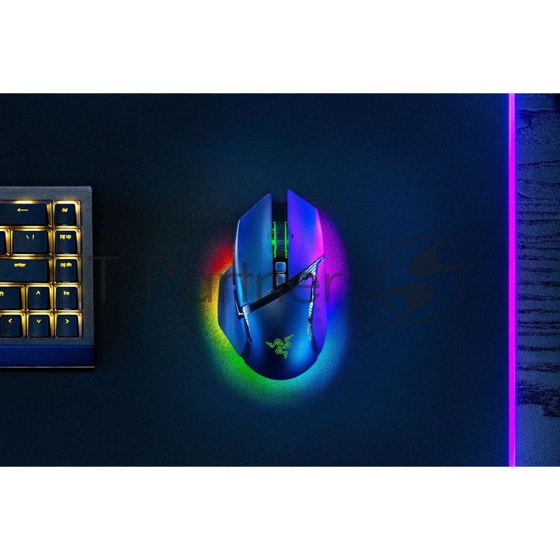 Мышь беспроводная/проводная Razer Basilisk V3 Pro 35K черный, 35000 dpi, радиоканал, Bluetooth, USB, кнопки - 11