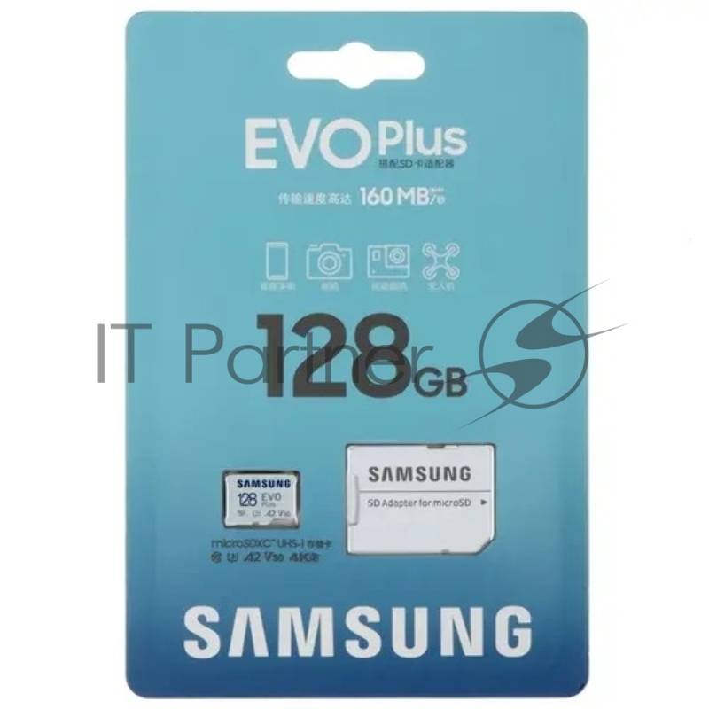 Карта памяти MicroSDXC 128GB SAMSUNG MB-MC128SA/CN