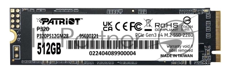 SSD жесткий диск M.2 2280 512GB P320 P320P512GM28 PATRIOT