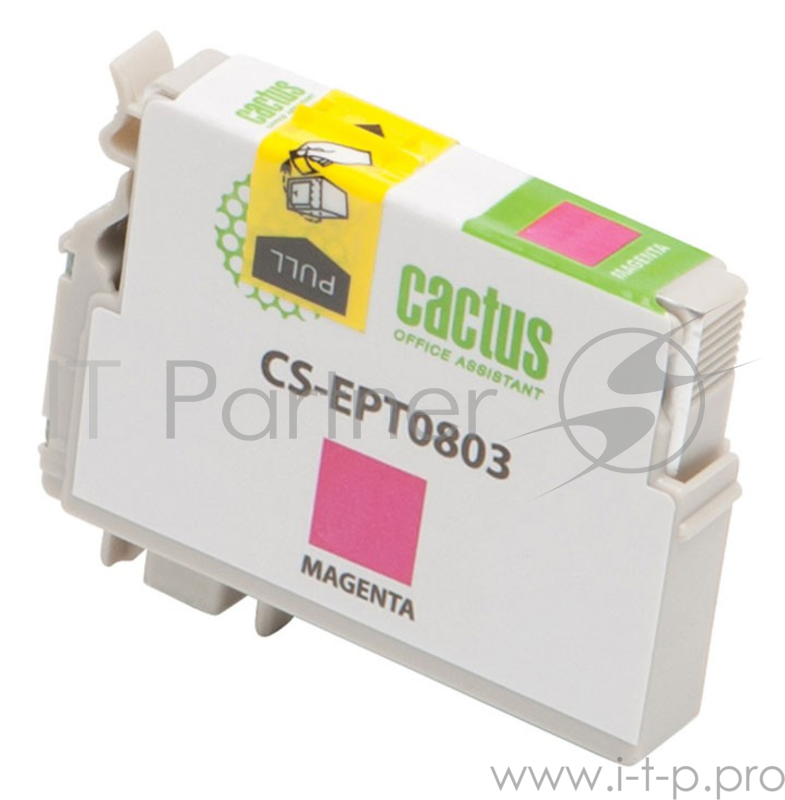 Картридж струйный Cactus CS-EPT0803 пурпурный для Epson Stylus Photo P50/PX650/PX660/PX700/PX700W/PX