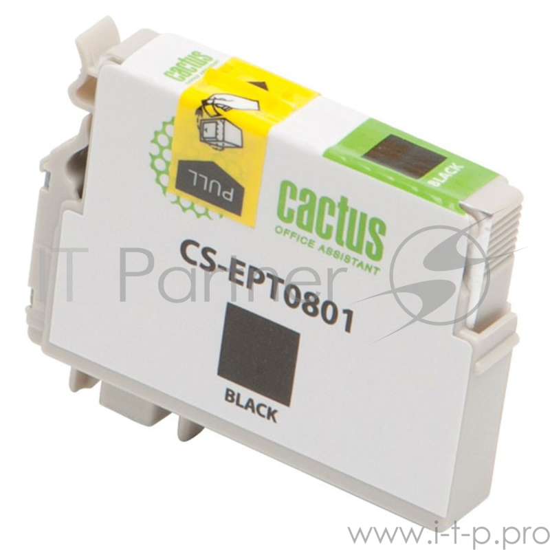 Картридж струйный Cactus CS-EPT0801 черный для Epson Stylus Photo P50 (11,4ml)