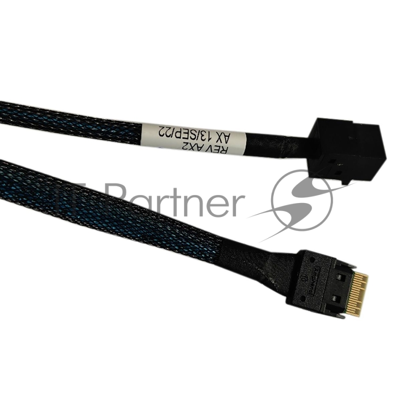 Кабель Amphenol RSL38-2804 Slimline SASx4 (SFF8654) -to- HD MiniSAS x4 (SFF8643) 80cm