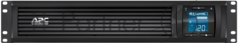 Источник бесперебойного питания APC Smart-UPS C 1000VA/600W, 2U RackMount, 230V, Line-Interactive, LCD, 1 year warranty(REP. SMC1000I-2U)