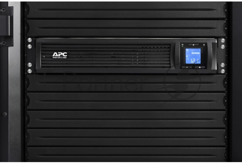 Источник бесперебойного питания APC Smart-UPS C 1000VA/600W, 2U RackMount, 230V, Line-Interactive, LCD, 1 year warranty(REP. SMC1000I-2U)