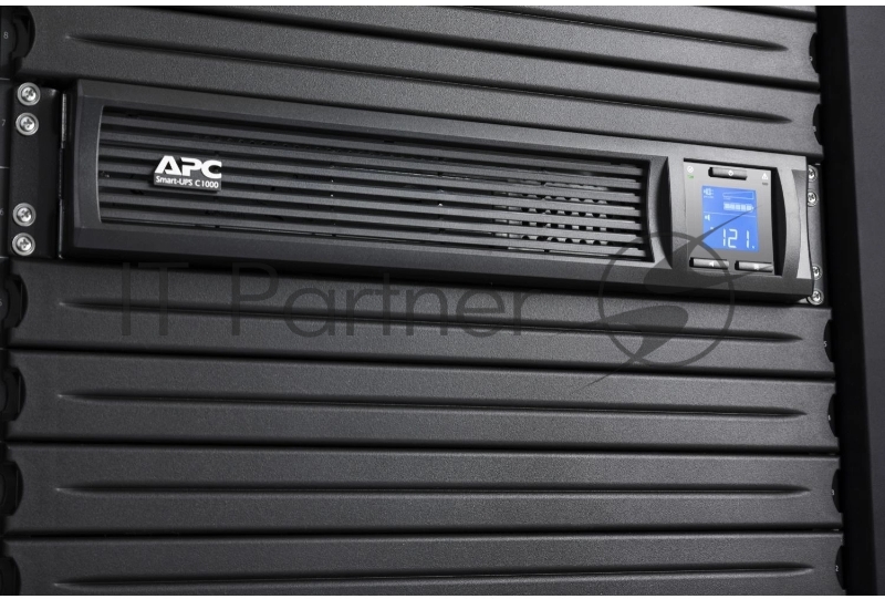 Источник бесперебойного питания APC Smart-UPS C 1000VA/600W, 2U RackMount, 230V, Line-Interactive, LCD, 1 year warranty(REP. SMC1000I-2U)