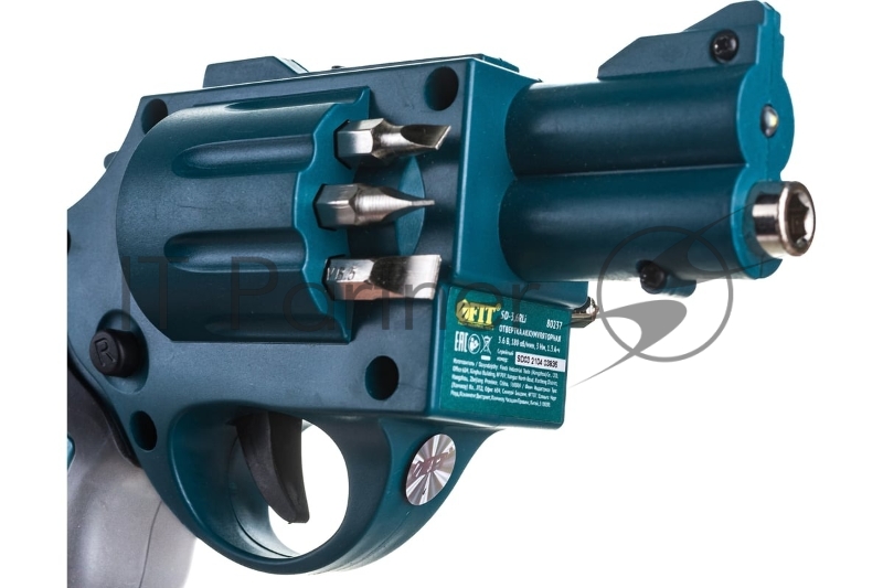 Отвертка аккумуляторная 3,6 В, 180 об/мин, 3 Нм, 1 (Li-Ion) 1,3 Ач, 3-5 ч., 0,5 кг, рез. накл., подсвет., индик., держ.бит, кор.