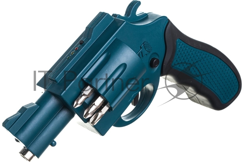 Отвертка аккумуляторная 3,6 В, 180 об/мин, 3 Нм, 1 (Li-Ion) 1,3 Ач, 3-5 ч., 0,5 кг, рез. накл., подсвет., индик., держ.бит, кор.