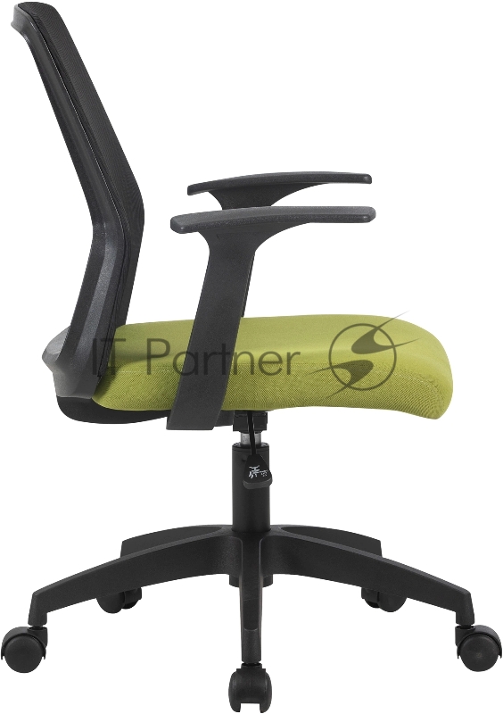 Кресло Cactus CS-MC222-BKGN черный сиденье салатовый сетка/ткань низк.спин. крестов. пластик пластик черный