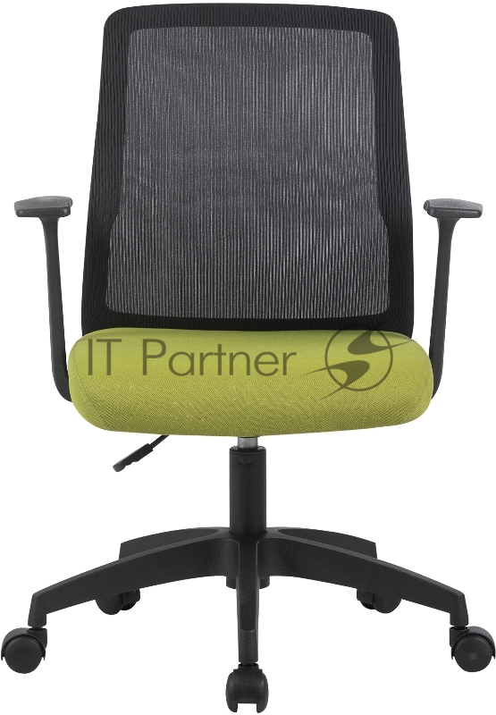 Кресло Cactus CS-MC222-BKGN черный сиденье салатовый сетка/ткань низк.спин. крестов. пластик пластик черный