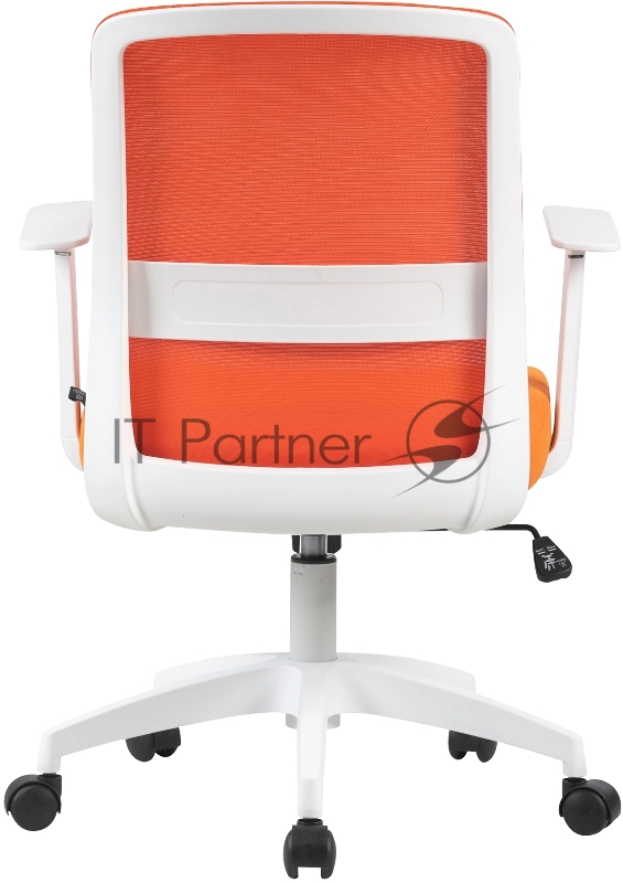 Кресло Cactus CS-WMC333-OR оранжевый сиденье оранжевый сетка/ткань низк.спин. крестов. пластик пластик белый