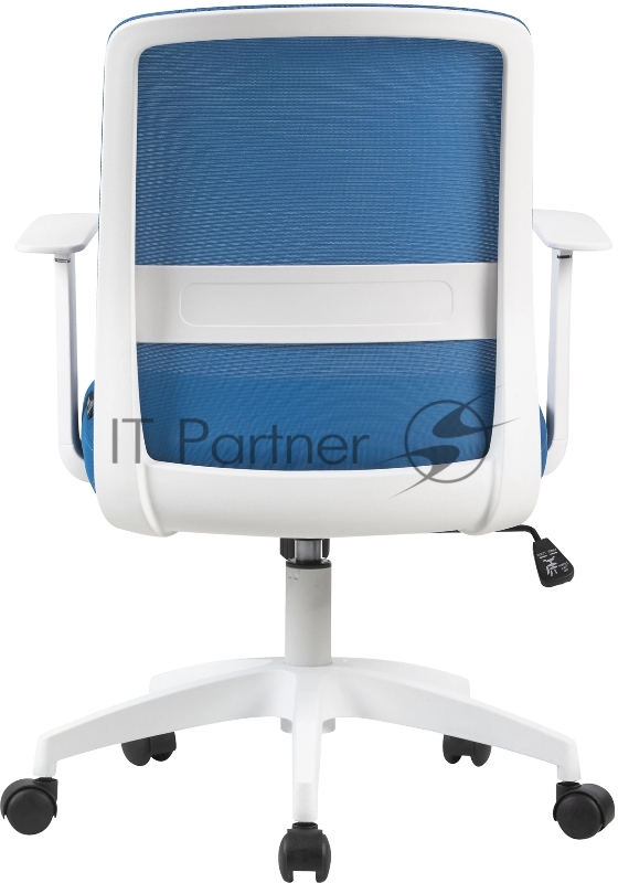 Кресло Cactus CS-WMC333-BL темно-синий сиденье темно-синий сетка/ткань низк.спин. крестов. пластик пластик белый