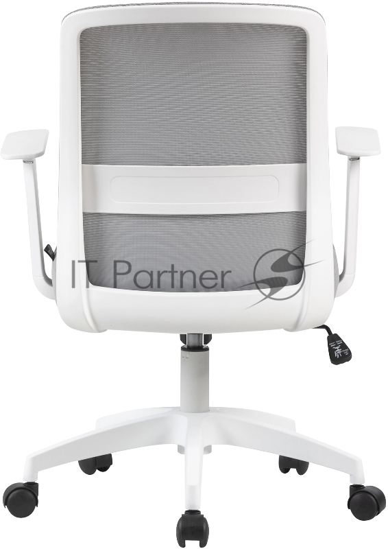 Кресло Cactus CS-WMC333-GY серый сиденье серый сетка/ткань низк.спин. крестов. пластик пластик белый