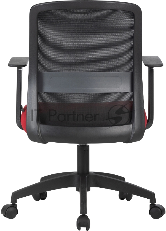 Кресло Cactus CS-MC333-BKRD черный сиденье темно-красный сетка/ткань низк.спин. крестов. пластик пластик черный