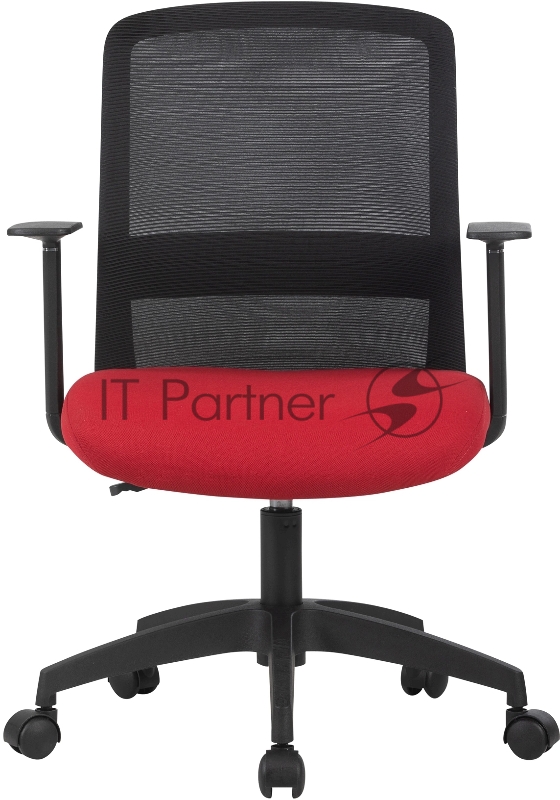 Кресло Cactus CS-MC333-BKRD черный сиденье темно-красный сетка/ткань низк.спин. крестов. пластик пластик черный