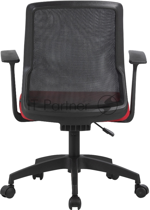 Кресло Cactus CS-MC222-BKRD черный сиденье темно-красный сетка/ткань низк.спин. крестов. пластик пластик черный