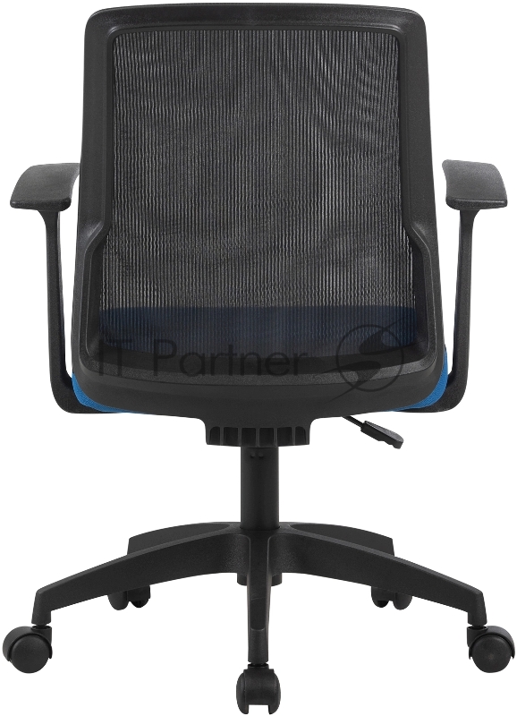 Кресло Cactus CS-MC222-BKBL черный сиденье темно-синий сетка/ткань низк.спин. крестов. пластик пластик черный