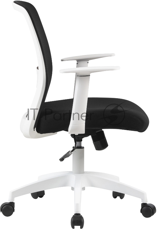 Кресло Cactus CS-WMC333-BK черный сиденье черный сетка/ткань низк.спин. крестов. пластик пластик белый